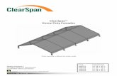 ClearSpan™ Heavy-Duty Canopies - Growers Supply · 108332 12’ W x 30’ L 108333 12’ W x 40’ L 108334 12’ W x 50’ L ClearSpan™ Heavy-Duty Canopies Photo may show a different
