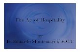 The Art of Hospitality (OSV) · The Art of Hospitality Supplies and Materials •Order of Worship, Missals, Bulletins •Pew cards • Visitors will be invited to fill and place in