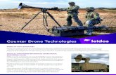 Counter Drone Technologies · 2020. 9. 2. · counter-drone technology for airbase defense. Leidos staff led the design, development, and testing of the HPM source for this system,