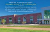 A CENTURY OF SUCCESS & CHANGES: Babson College€¦ · the students at Babson; now, the Webster Center can be used primarily by Babson students, while student athletes can train according