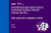 International Assignments in light of the Revised Posting of … · 2018. 7. 12. · Employment contract; letter of assignment; payroll books; document attesting payment of salaries,