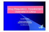 Drug Regulatory Requirement Overview in China · Clinical Trials Tending to be Conducted in China (1988.02.02) Legislation History Briefing ... China Center For Pharmaceutical International