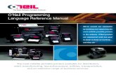 O’Neil Programming Language Reference Manual · 2019. 9. 1. · Introduction O’Neil Programming Language Reference Manual 6 Using This Guide • Click the buttons at the top of