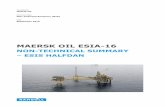 MAERSK OIL ESIA-16€¦ · September 2015 . Non-Technical Summary – ESIS HALFDAN 1 PREFACE of 11 1. ... duction and potentially access of new hydro-carbon resources. Seismic data