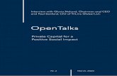 OpenTalks TriLinc Global - open-funds.ch Nr. 2 TriLinc... · OpenTalks is a periodical publication by OpenFunds, in which we interview investment managers of funds that we distribute