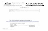Gazette 18-24 Dated 27 June 2018 - Tomax · 6/27/2018  · Applicant: INOV8 ACCESS PTY LTD 50 5% . 3 TCO Applications Commonwealth of Australia Gazette No TC 18/24, Wednesday, 27