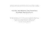 Cavity Oscillation Mechanisms in High-Speed Flowsclemens/AIAAJ-cavity2.pdf · 2 Cavity Oscillation Mechanisms in High-Speed Flows Ö. H. Ünalmis,* N. T. Clemens,† and D. S. Dolling‡