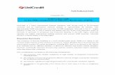 UniCredit’s reply to the FSB consultation on Effective ... · UniCredit’s reply to the FSB consultation on Effective Resolution of SIFIs UniCredit is a major international financial
