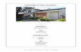 APPRAISAL OF REAL PROPERTYriepel/appraisal.pdf · 2011. 10. 7. · APPRAISAL OF REAL PROPERTY 1617 New Brunswick Ave Sunnyvale, CA 94087 See Preliminary Title Report Fremont Bank