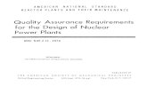 Quality Assurance Requirements for the Design of Nuclear ... · Quality Assurance Terms and Definitions. Requirements for Auditing Quality Assurance Programs for Nuclear Power Plan