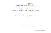 2014 Village of Brown Deer Sanitary Sewer Dye Testing ... · 6/1/2014  · the sanitary sewer system (both laterals and mainline sewer included) are subjected to the effects of the
