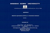 Banaras Hindu University, Varanasibhu.ac.in/science/chemistry/syllabi/Forensic Syllabus2014... · Web viewBANARAS HINDU UNIVERSITY (Established by Parliament by Notification No. 225