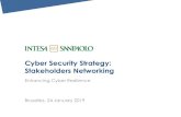 Cyber Security Strategy: Stakeholders Networking...foster cyber security at EU level. These could be adopted both within the specific Financial sector and across industries. Infosharing