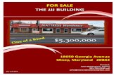 FOR SALE THE JJJ UILDING - LoopNet...THE JJJ UILDING. 18050 Georgia Avenue. Olney, Maryland 20832. $5,300,000 Located in downtown Olney 4 units for a total of approx. 5,000 SF rentable