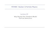 Lecture 22 Way Beyond the Standard Model Particle Detectors · Way Beyond the Standard Model Particle Detectors. April 4, 2007 Carl Bromberg - Prof. of Physics 2 ... Supersymmetry