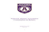 National Alumni Association - Alcorn State University · student body and the Alumni Association. Section 8. Life Membership Life membership is available for any annual dues paying