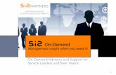 On-Demand · With Si2 On-Demand you’re in charge of finding your own solutions – We help exactly as much as you need, not more or less 5 Work Productively Work more productively