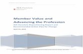 Member Value and Advancing the Profession · Member Value and Advancing the Profession 1 AIA Honolulu Repositioning Report and Recommended Action Plan for Change, April 2014 OVERVIEW