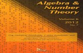 Algebra & Number Theory · The use of ultraproduct techniques in commutative algebra has been pioneered by Schoutens; see[Schoutens 2010]and the list of references therein. This point