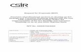 Request for Proposals (RFP) Provision of professional ... 3350-07-02... · CSIR RFP No. 3350/07/02/2020 Page 4 of 20 RFP STRUCTURE SECTION A: GENERAL RFP TERMS AND CONDITIONS SECTION