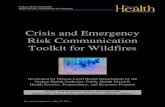 Crisis and Emergency Risk Communication Toolkit for Wildfires€¦ · 27/5/2014  · Toolkit for Wildfires ... Preparedness, and Response Program NOTE: This document replaces and