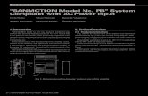 SANMOTION Model No. PB System Compliant with AC Power Input · 2018. 11. 21. · 29 SANYO DENKI Technical Report No.26 Nov. 2008 Item Speciﬁcation Ampliﬁer model number PB4A002R30*