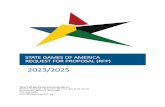sTATE GAMES OF AMERICA Request For Proposal (RFP) 2023_2025.… · Olympian Support ..... 4 STATE GAMES OF ... Sport for All award. Since 1978, State Games have become one of the