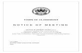 NOTICE OF MEETING - Town of Claremont...2015/05/19  · TUESDAY 19 MAY, 2015, commencing at 7:00 PM at the Town of Claremont, Claremont Council Chambers, 308 Stirling Highway, Claremont.
