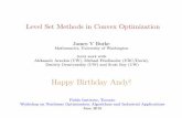 Level Set Methods in Convex Optimizationsites.math.washington.edu/~burke/PDF/level_set_Conn_16.pdf · Dmitriy Drusvyatskiy (UW) and Scott Roy (UW) Happy Birthday Andy! Fields Institute,
