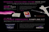 flexible endoscope sampling kit - hmarkflexible endoscope sampling kit Surveillance tool for the random testing of duodenoscopes in compliance with CDC guidelines - In association
