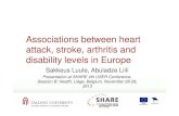 Associations between heart attack, stroke, arthritis and ... · Associations between heart attack, stroke, arthritis and disability levels in Europe Sakkeus Luule, Abuladze Liili