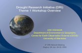 Drought Research Initiative (DRI) Theme 1 Workshop Overvie · Purpose & Content of Article • To highlight the physical characteristics of the 1999-2003 drought period and provide