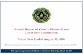 Azle ISD - Annual Report of Certain Financial and Local ... · Overview of Certain Financial/Bond Ratings (A) On January 30, 2017, Fitch Ratings, Inc. upgraded the underlying credit