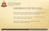 Dressing for School PAGES...SHOES All students must wear black leather, fully-enclosed, lace-up style shoes ballet style and slip-ons are NOT acceptable. Students should ensure that