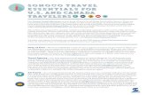 Sonoco Travel Essentials For U.S. AND CANADA Travelers · 2020. 1. 16. · Sonoco Travel Essentials For U.S. AND CANADA Travelers Use Sonoco Travel Information as your jump off point