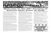 June 8, 2015 • Volume 9, Issue 1 • Tucson, Arizona Welcome ... · Shannon Mead, Editor 2015 Girls State Reporters. Angela Bell - Ironwood Madison Mazaheri - Ironwood. Lanae Wilson