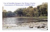 Use of Satellite Imagery for Water Clarity Assessment of … · 2015. 7. 13. · linked to a lake polygon layer in a geographic information system (GIS) and water clarity maps are