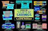 Nilla Wafers & Chips Ahoy SUPER SAVINGS · 2020. 10. 5. · OUR ADVERTISING POLICY Pricing, selection, and availability will vary by location. Unless otherwise specified, discount