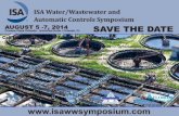 ISA Water/Wastewater and Automatic Controls Symposiumisawaterwastewater.com/wp-content/uploads/2014/04/WWAC... · 2019. 9. 15. · ISA Water/Wastewater and Automatic Controls Symposium