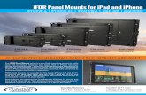 iFDR Panel Mounts for iPad and iPhone - Guardian Avionics€¦ · Part Number Description Panel Cut Dimensions IFDR-IPH6 iFDR Flush Panel Mount for IPhone 6/6S & iPhone 7 5.477”