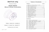 MATCO mfg Table of Contents - Veracart.comD. WHEEL ASSEMBLY DRAWING . MH6B SERIES, WHLB4XT-2 SINGLE CALIPER, SINGLE PISTON Fig. 2 -9- E. BRAKE ASSEMBLY DRAWINGS MH SERIES SINGLE CALIPER,