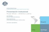 Presentación Institutional Road Show América Latina...© ASTM International ASTM Road Show –América Latina 9/27/2017 Organismos Nacionales de Normalización con Acuerdos ASTM