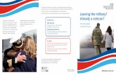Leaving the military? Already a veteran?...UC202a v1, July 2017 For review: July 2018 The Veterans’ Mental Health Transition, Intervention and Liaison (TIL) Service is available