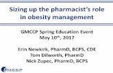 Sizing up the pharmacist’s role in obesity managementgmccp.weebly.com/uploads/4/5/8/7/45878807/gmccp...Sizing up the pharmacist’s role in obesity management GMCCP Spring Education