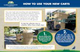 HOW TO USE YOUR NEW CARTS - Lake County, Florida · Your new trash and recycling carts are designed to easily be collected by automated collection vehicles. These vehicles use mechanical