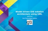 Model driven GIS solution architecture using UMLPresentation Goals • Demonstrate how UML- based project development can: -Increase Productivity -Manage Complexity -Promote Component