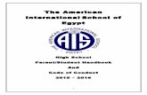 The American InternationalSchool of Egypt · 2015. 11. 5. · 5" " AISE Mission Statement The American International School in Egypt (AISE) provides a comprehensive and challenging