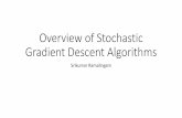 Overview of Stochastic Gradient Descent Algorithmscs6320/cv_files/GradientDescentOverview.… · •Mini-batch gradient descent is typically the algorithm of choice when training