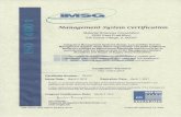 Material Sciences Corporation | Metal Technologies & Solutions · 2018. 3. 2. · Elk Grove Village, Illinois, 60007, USA The conditions for maintaining this certificate of registration