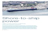 Shore-to-ship power · Shore-to-ship power 57 With ABB’s shore-to-ship power con-nection, a large cruise ship can cut fuel consumption by up to 20 metric tons and reduce CO 2 emissions